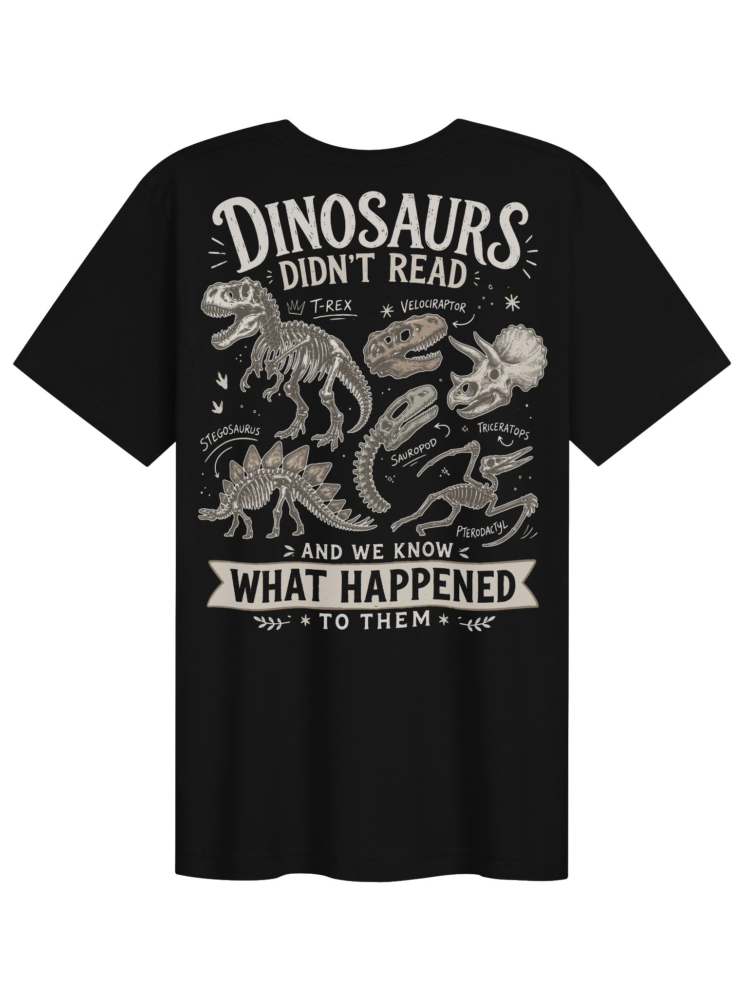 History Teacher T-shirt Dinosaurs Didn’t Read Vintage Graphic Tee product image (2)