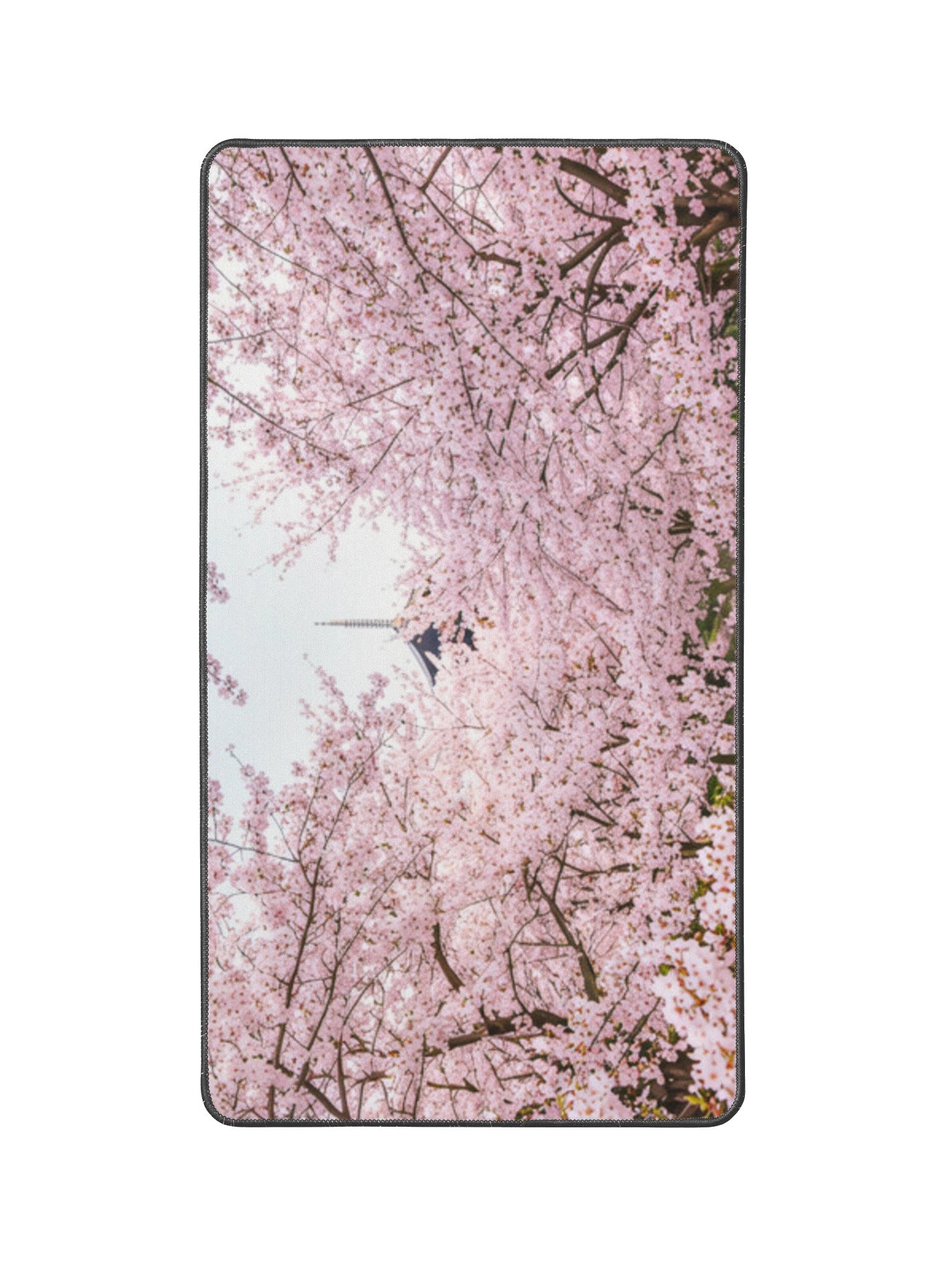 Cherry Blossom Desk Mat 12" x 22" | Non-Slip Sakura Desk Pad product image (1)