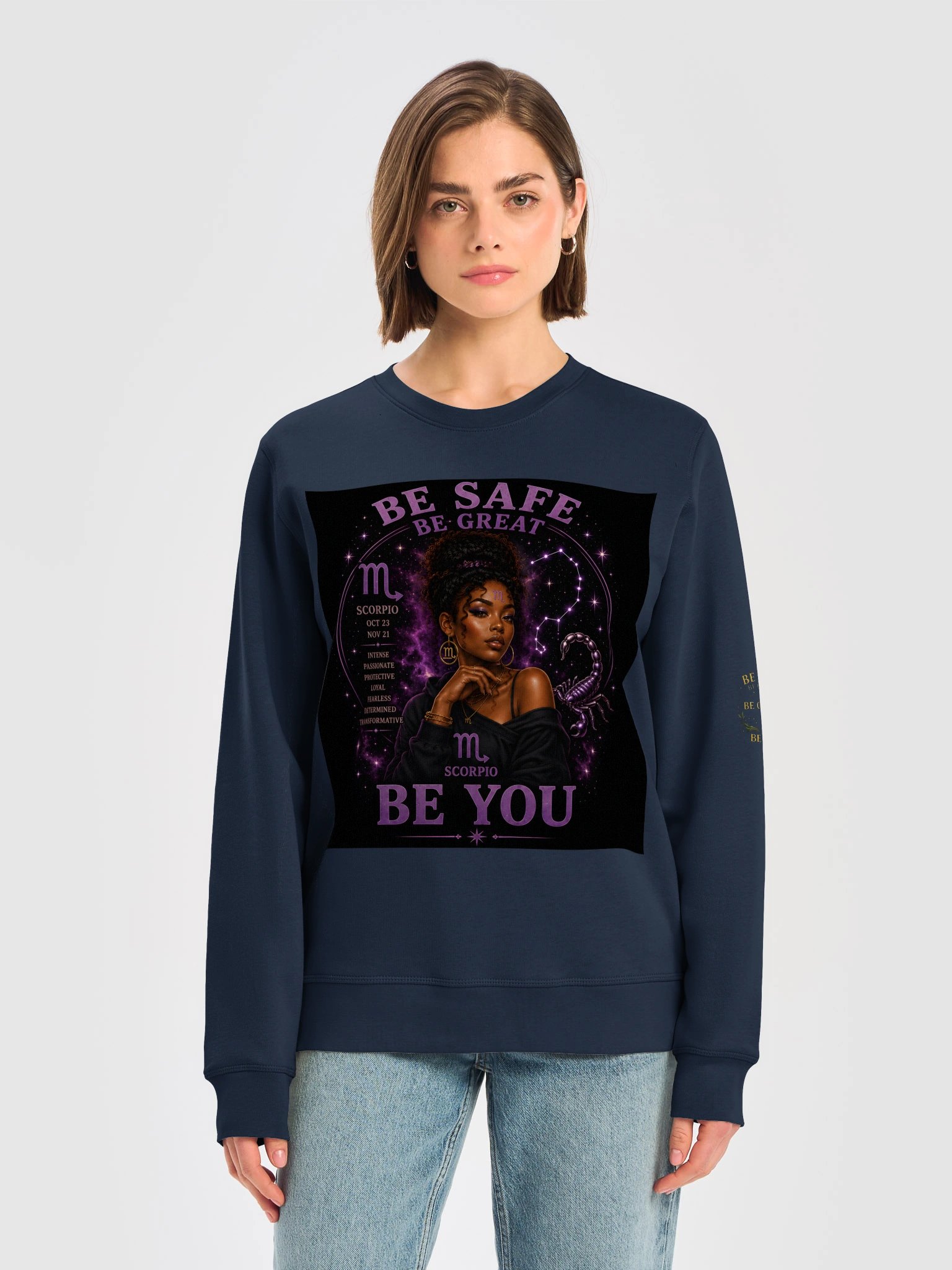 Scorpio For the powerful. Passionate. Determined. Mysterious. Scorpio transforms every challenge into strength. 🦂 Be Safe. Be Great. Be You. product image (14)