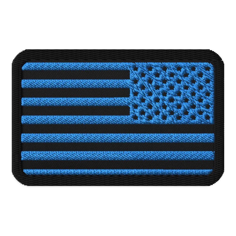 Reversed US Flag Patch (Tactical Blue) product image (1)
