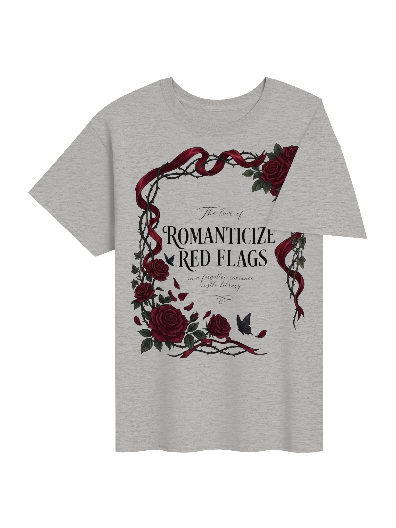 Romanticize Red Flags | Premium Gothic Dark Romance Tee product image (44)