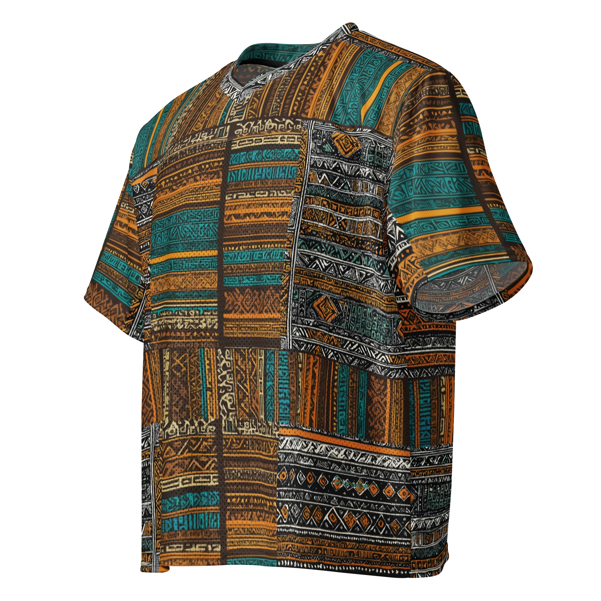 Tribal Ambassador Pattern - CaribbeanApples | Boxy Football Jersey product image (3)