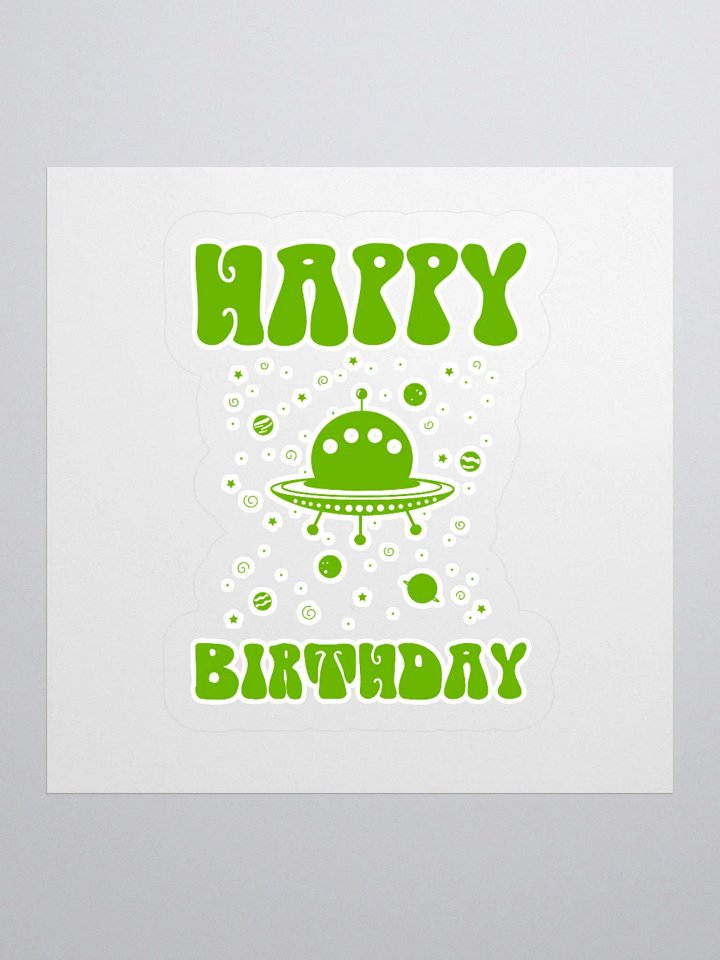 Happy Birthday (UFO) Sticker product image (1)