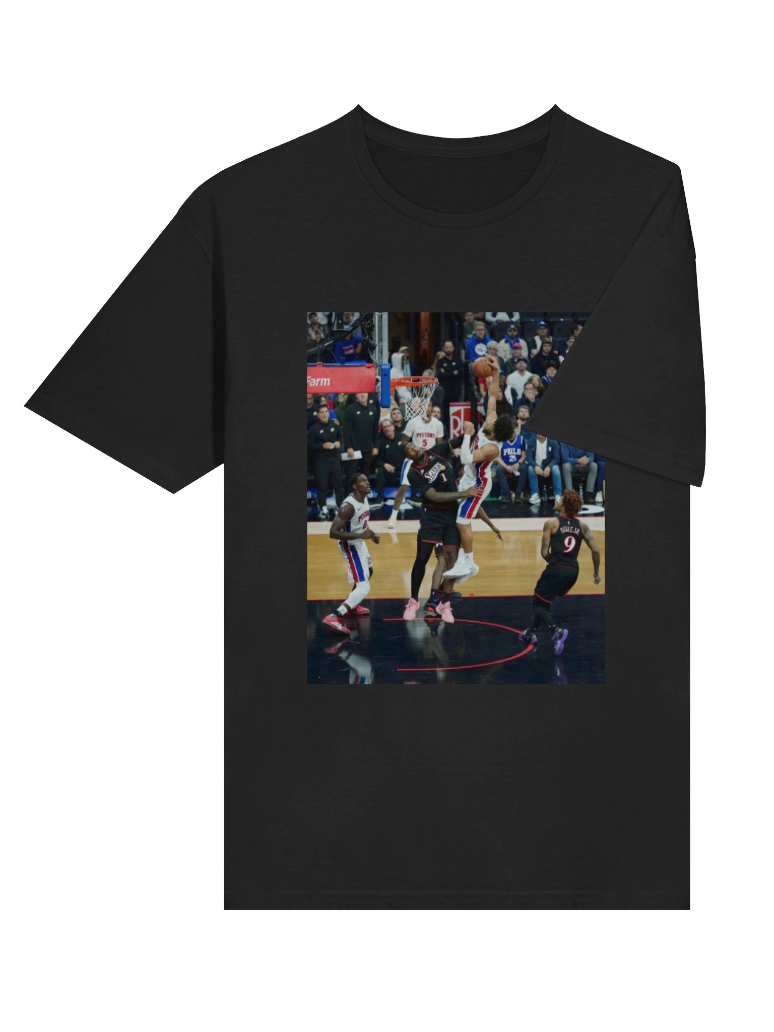 Cade Cunningham Dunking Over Drummond NBA Shirt product image (4)