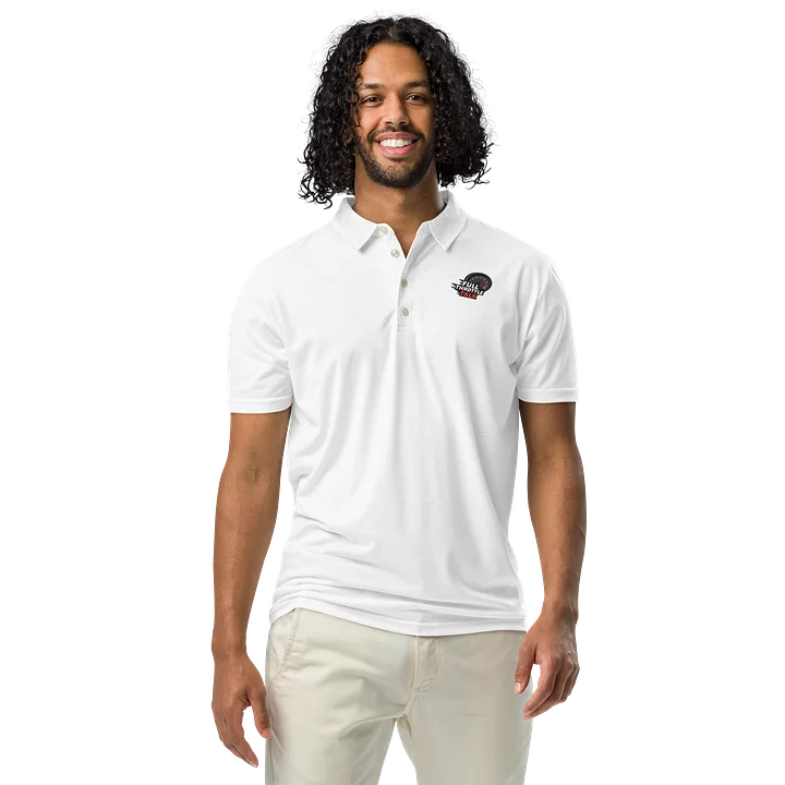 All-Over Print Men's Slim Fit Polo | Full Throttle Talk product image (1)