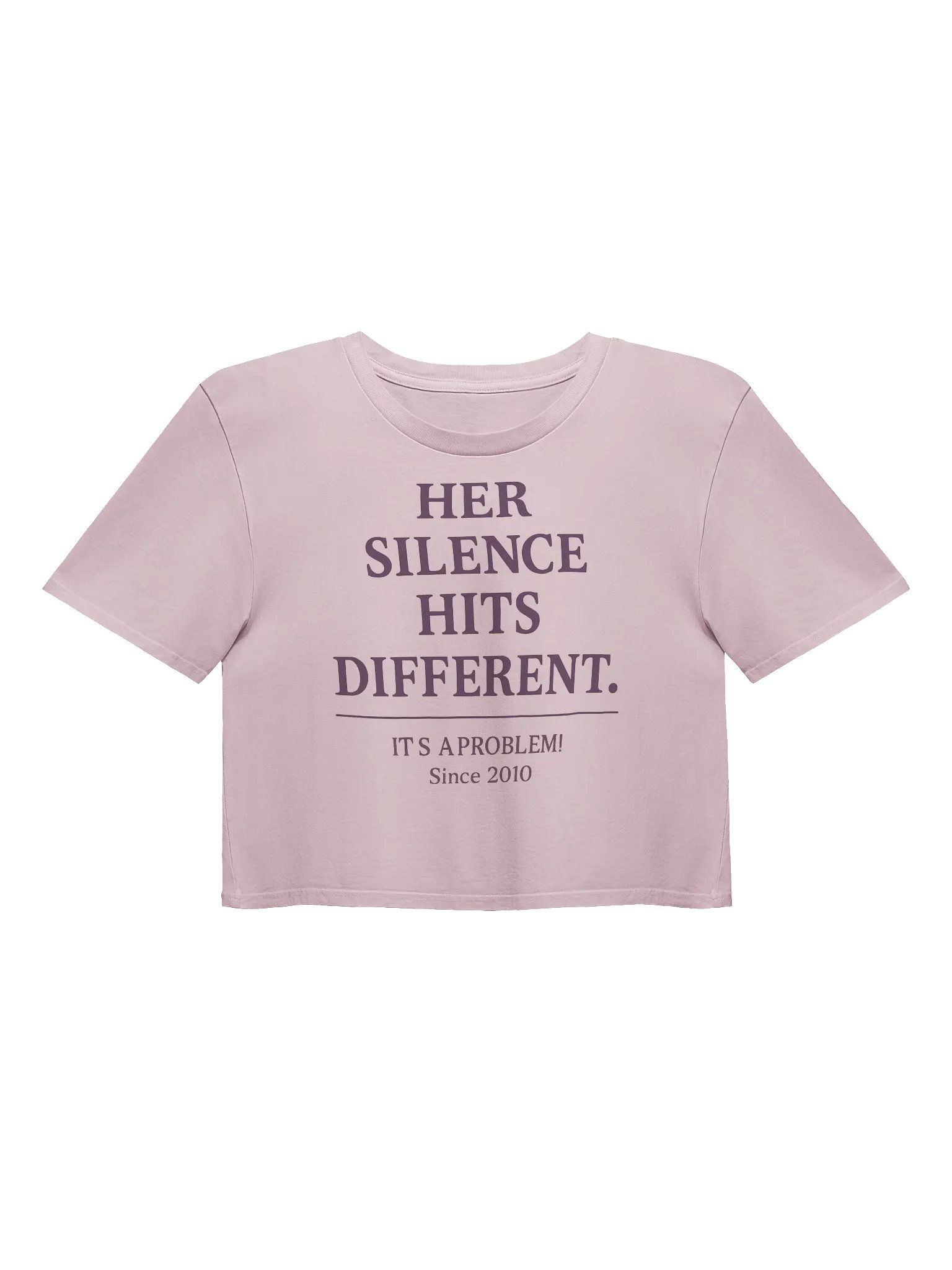 Her Silence Hits Different Tee – Crop Tee product image (1)
