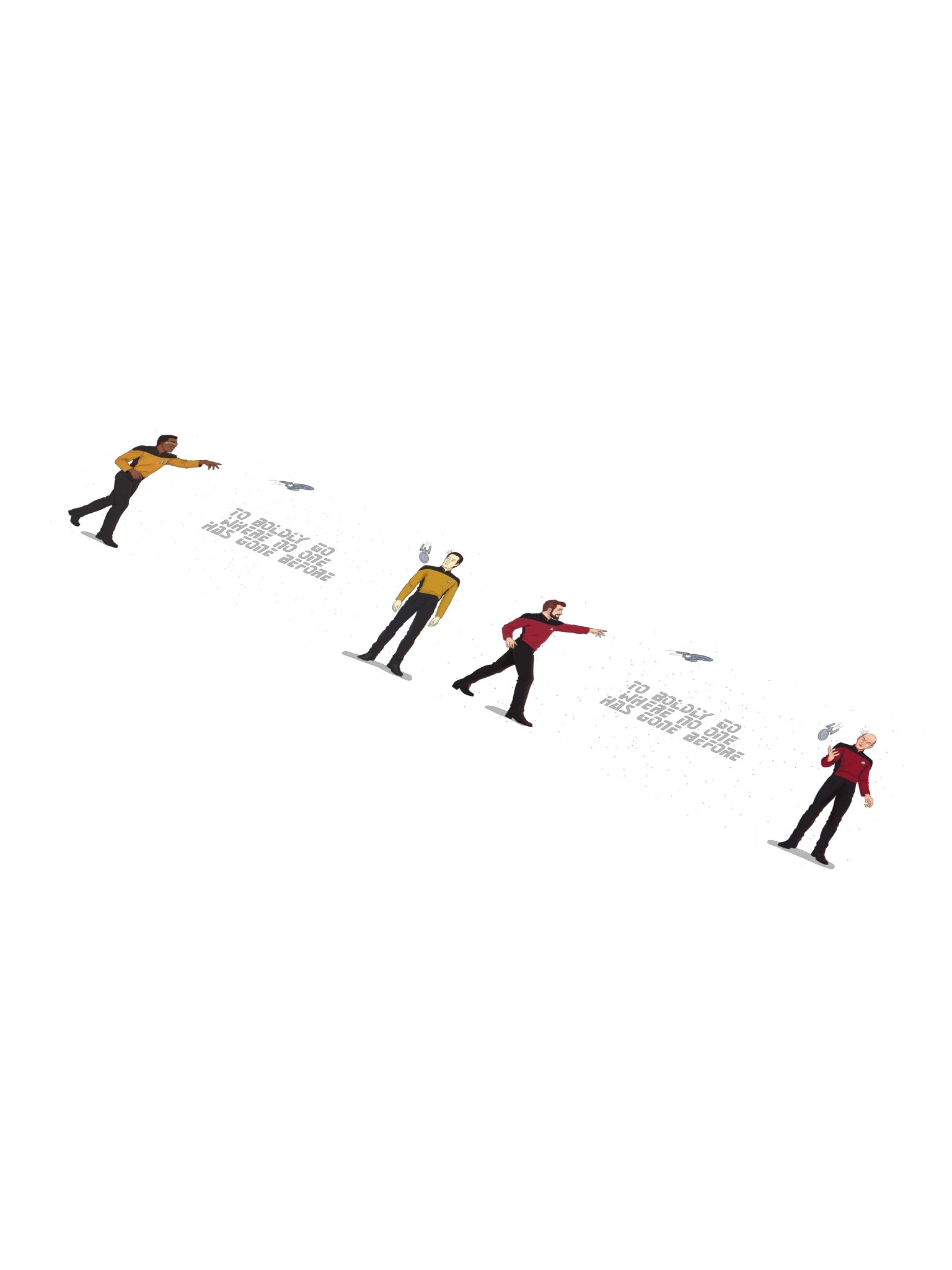 Reckless Landing - White Text product image (1)