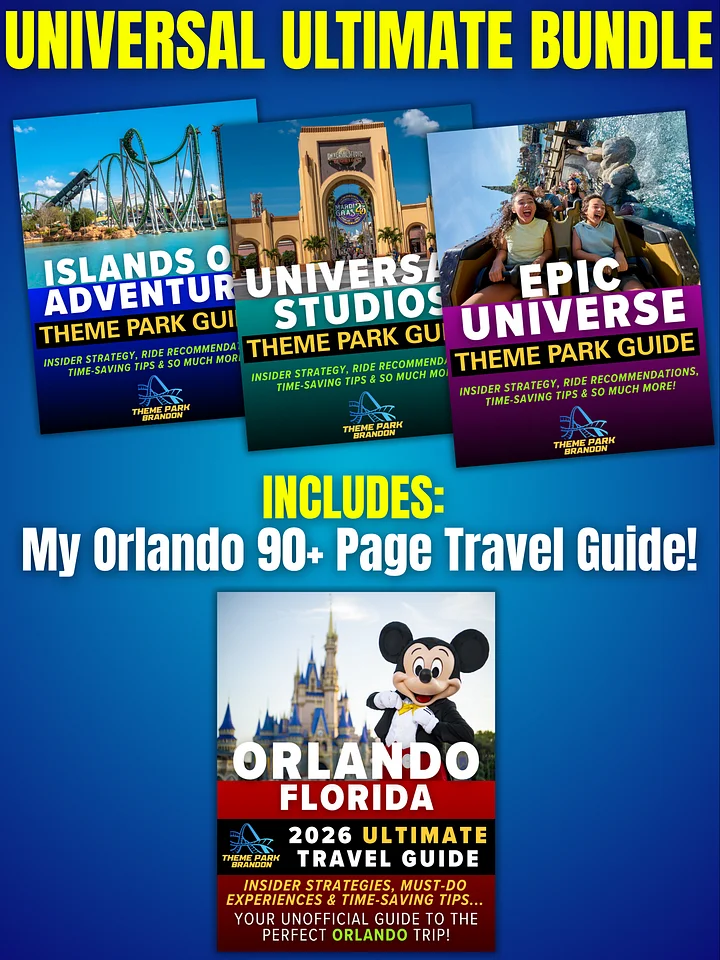 The Ultimate Universal Orlando Travel Bundle (Over 300 pages) Universal Theme Parks & Orlando Travel Guide product image (1)