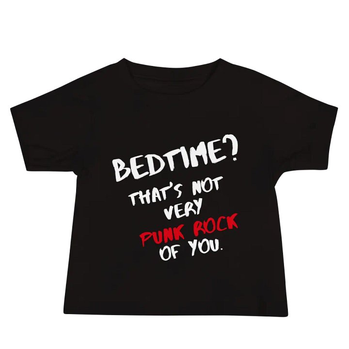 Bedtime is Not Punk Rock Baby Jersey Tee product image (1)