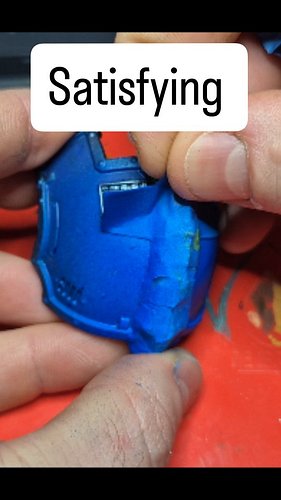 One of the most satisfying parts about masking #warhammer #warhammerpainting #3dprinting