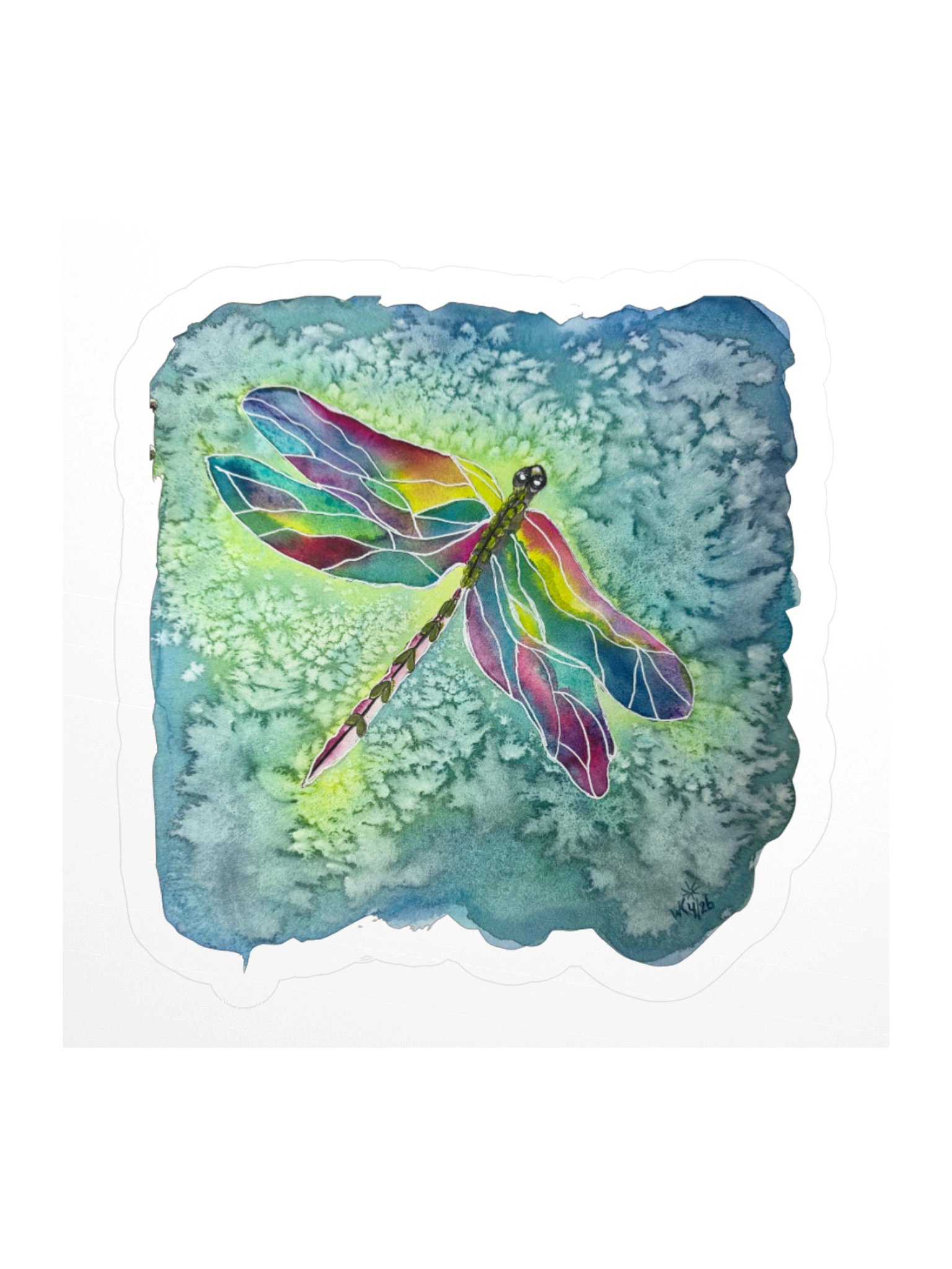 Vibrant Dragonfly Kiss-Cut Stickers product image (2)