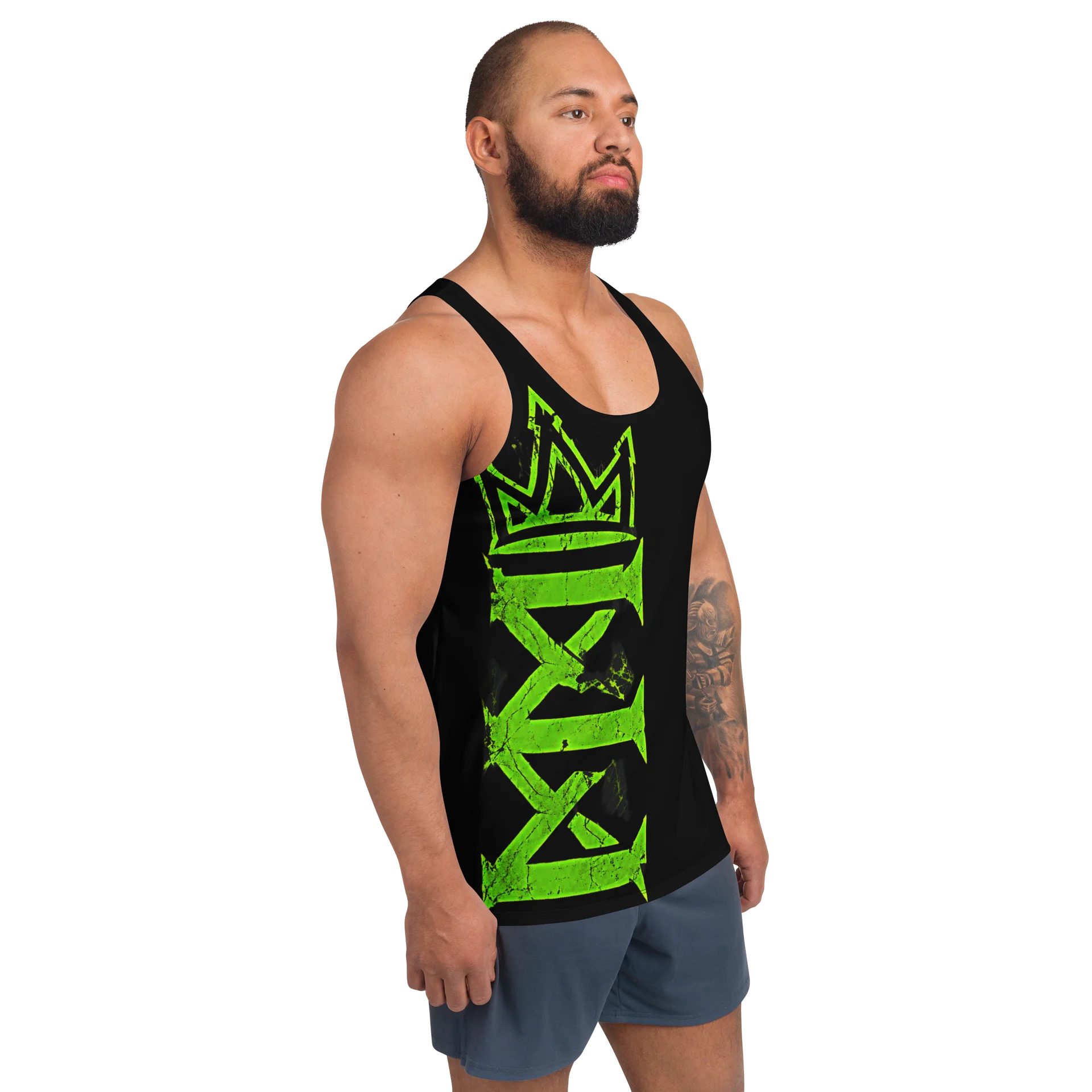 Neon Geometric Crown Tank Top product image (3)