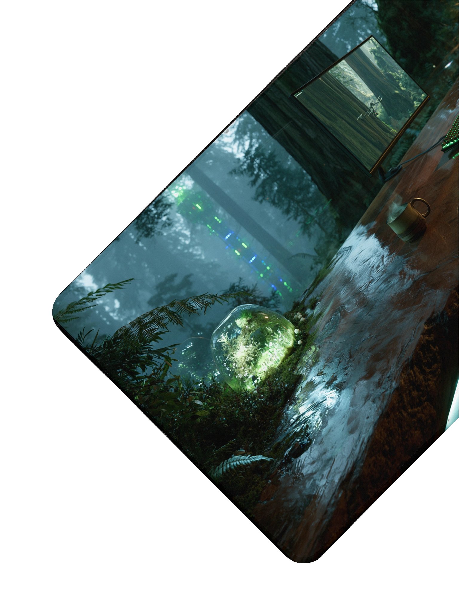 Foggy Woods Deep Focus Desk Mat product image (3)