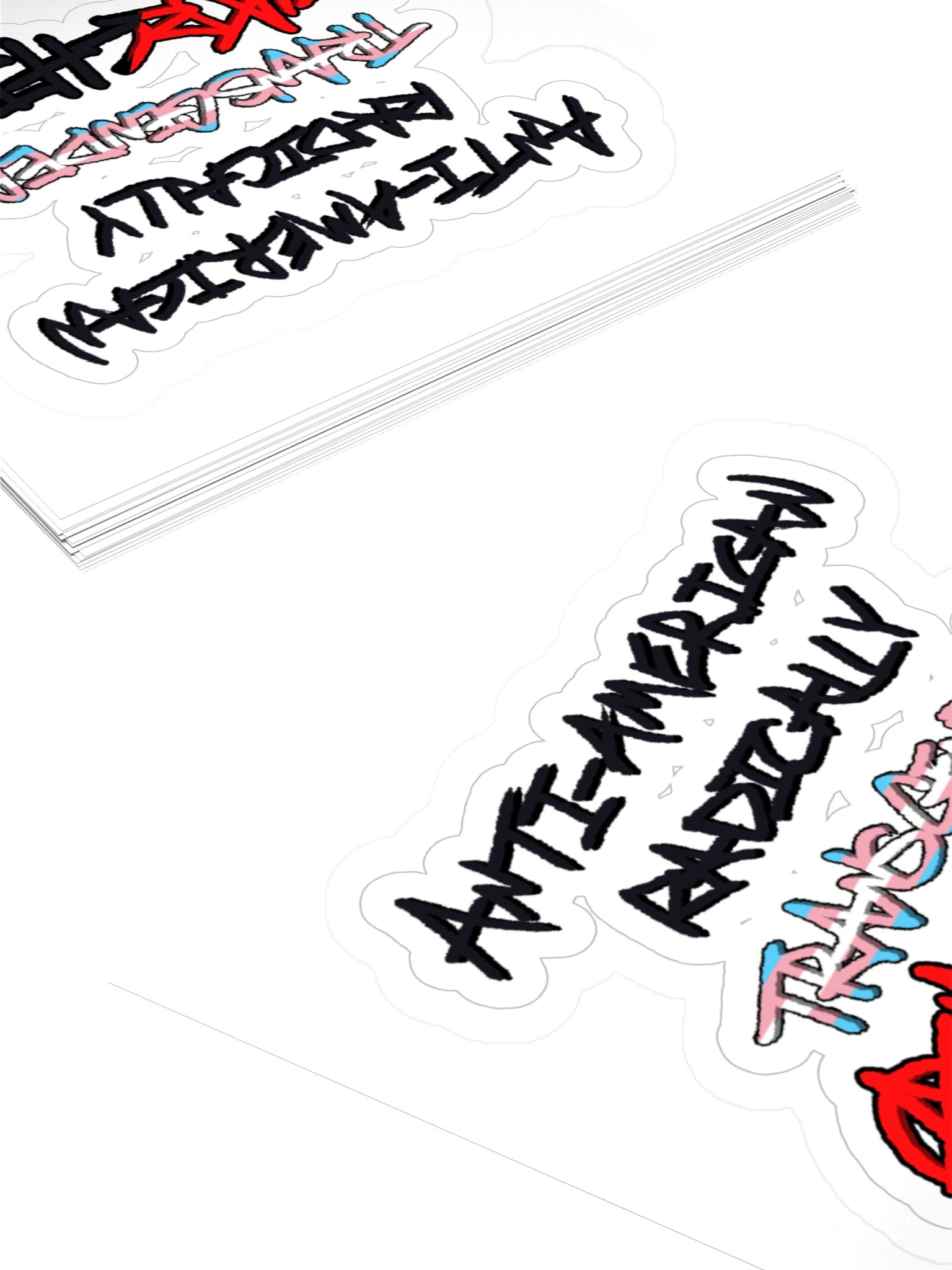 Anti-American Radically Transgender Anarchist Sticker product image (10)