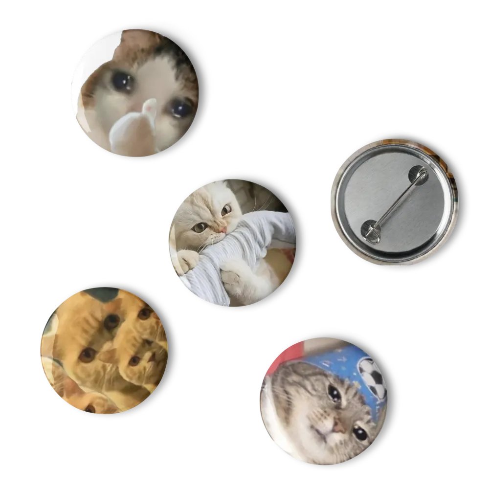 Set of Pin Buttons: Meme Cats 3 product image (6)