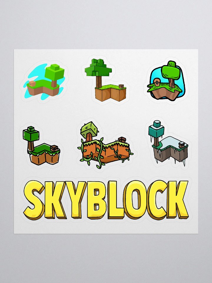 Skyblock Island Sticker Sheet product image (1)