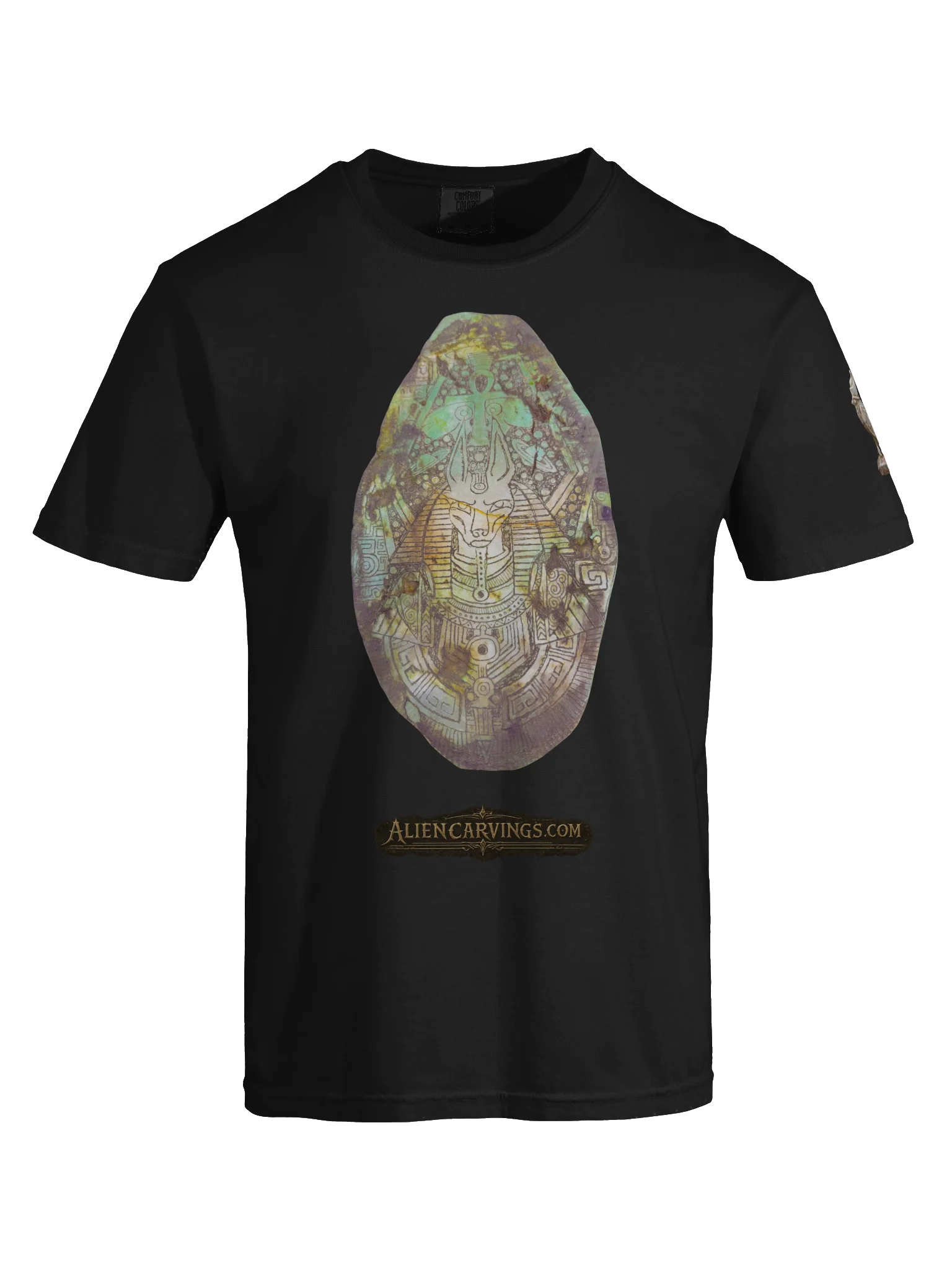 Chalcedony Anubis Aliencarings.com T-Shirt product image (5)