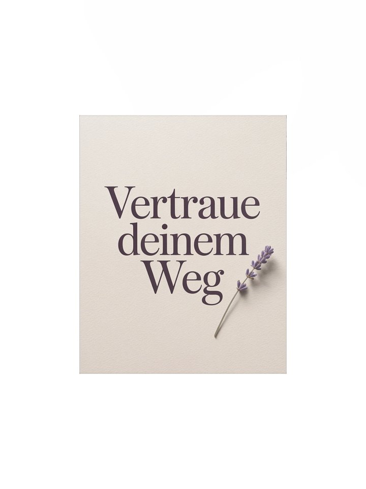 Calm Walls Print – Vertraue deinem Weg product image (1)