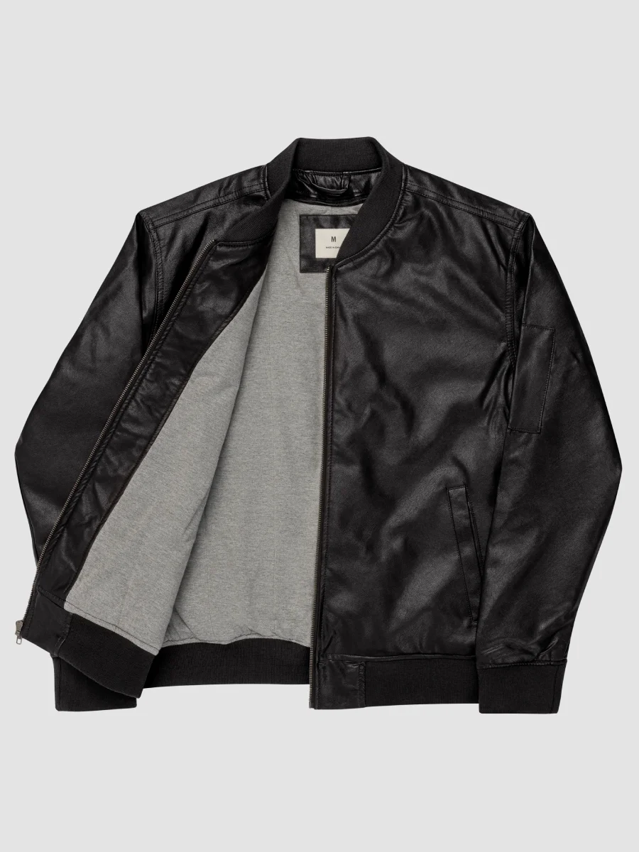 Keisha Out ~ Threadfast Apparel Faux Leather Bomber Jacket product image (7)