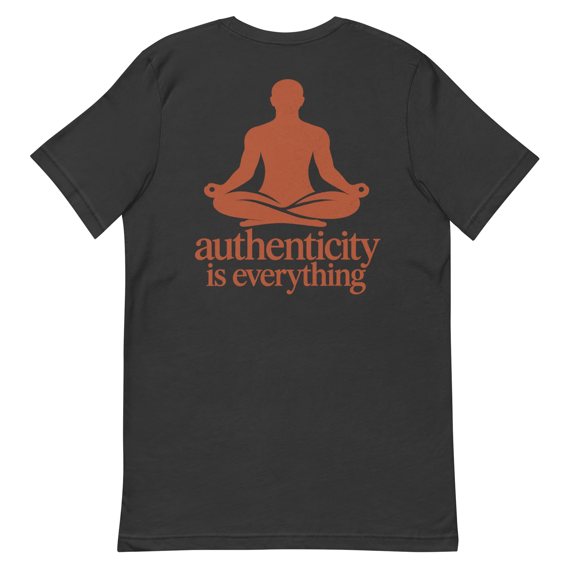 Authenticity Meditation logo tshirt product image (3)