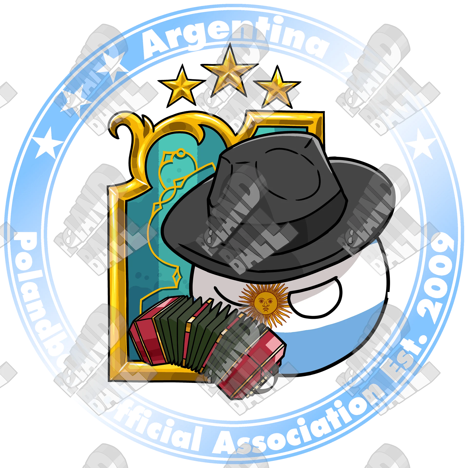 Polandball Official Association T-shirt - Argentina product image (4)