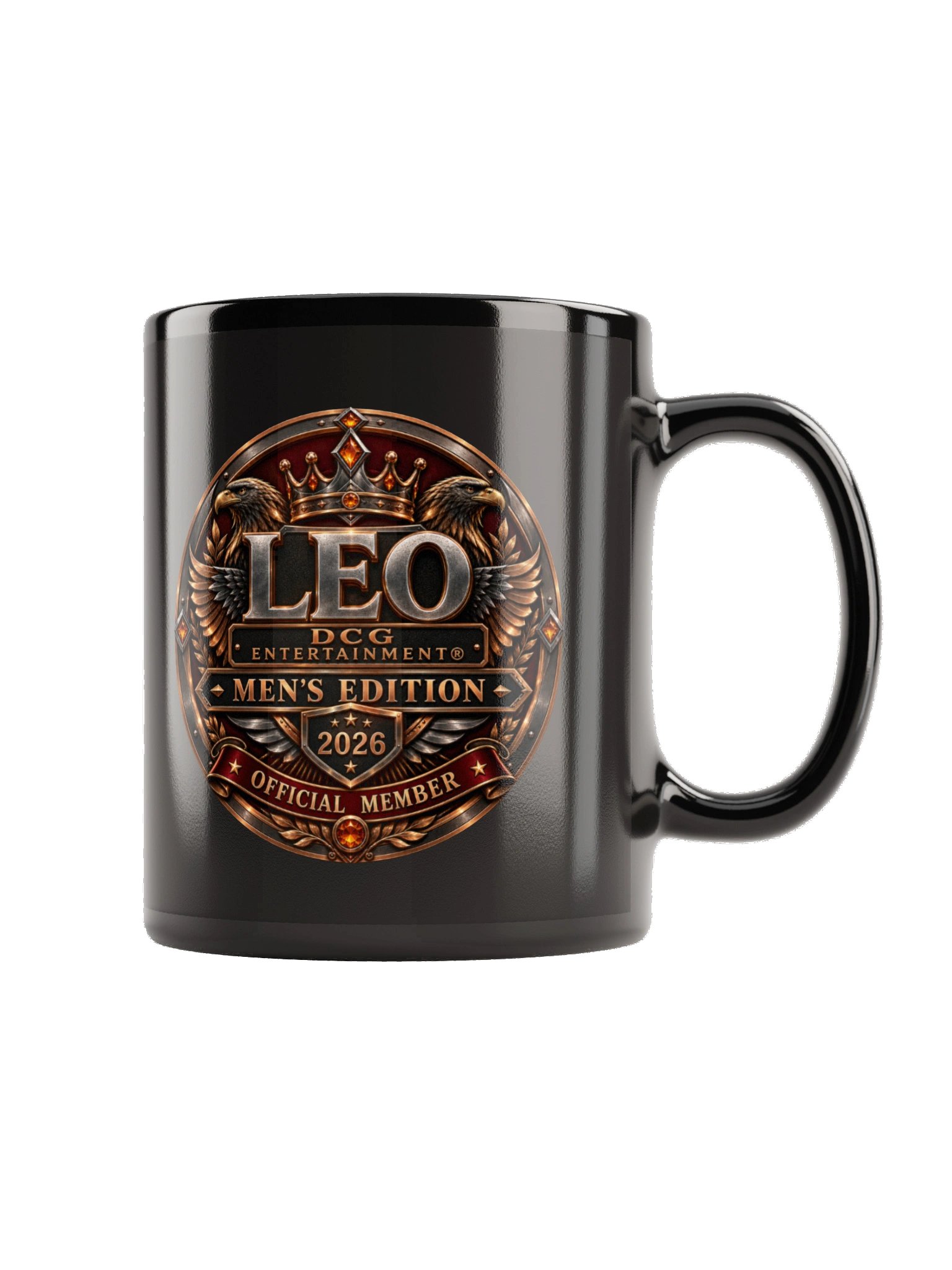 DCG Entertainment® LEO Men’s Edition – 11 oz Black Ceramic Mug product image (5)