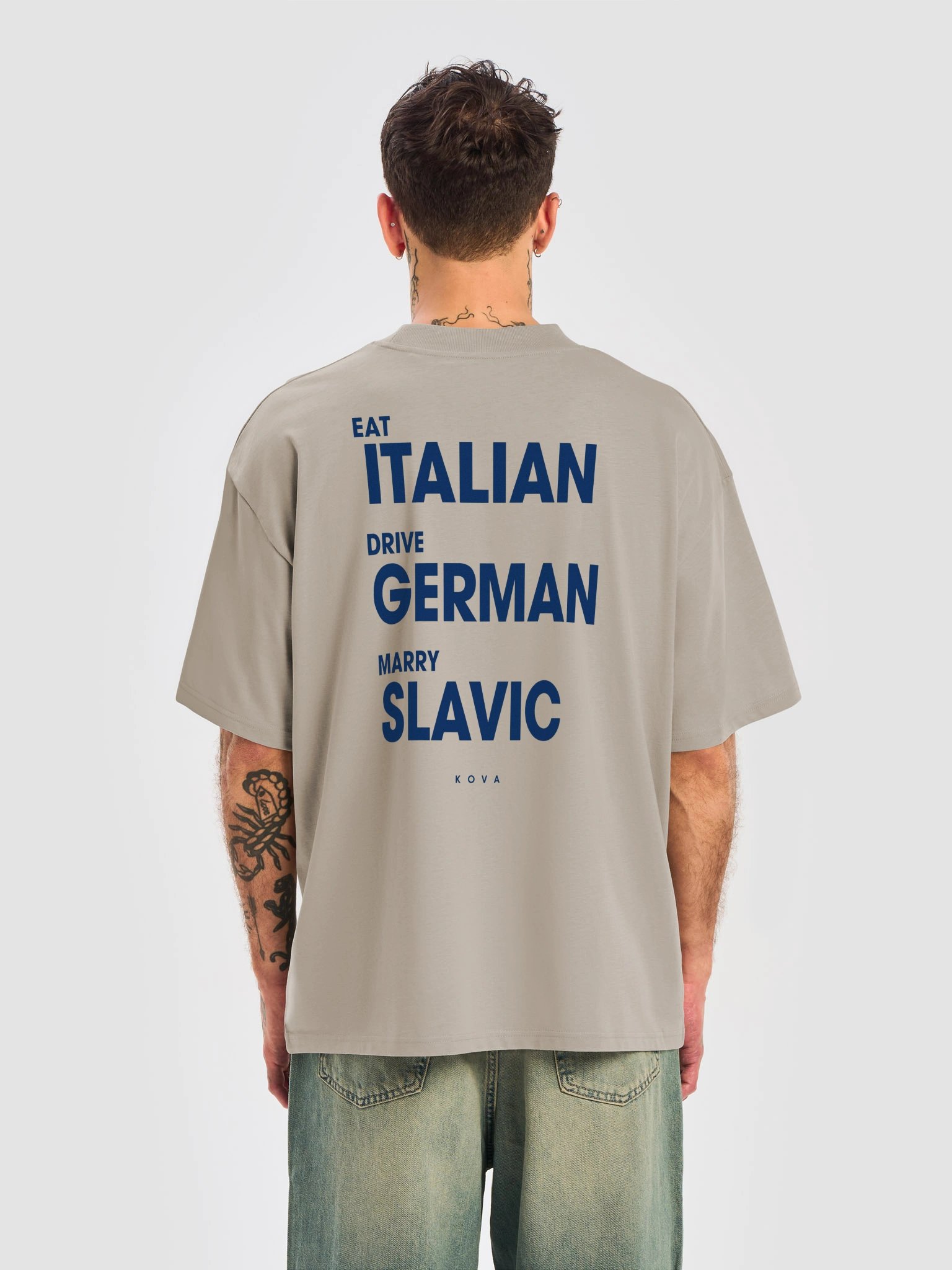 Eat Italian, Drive German, Marry Slavic — Oversized Tee product image (11)