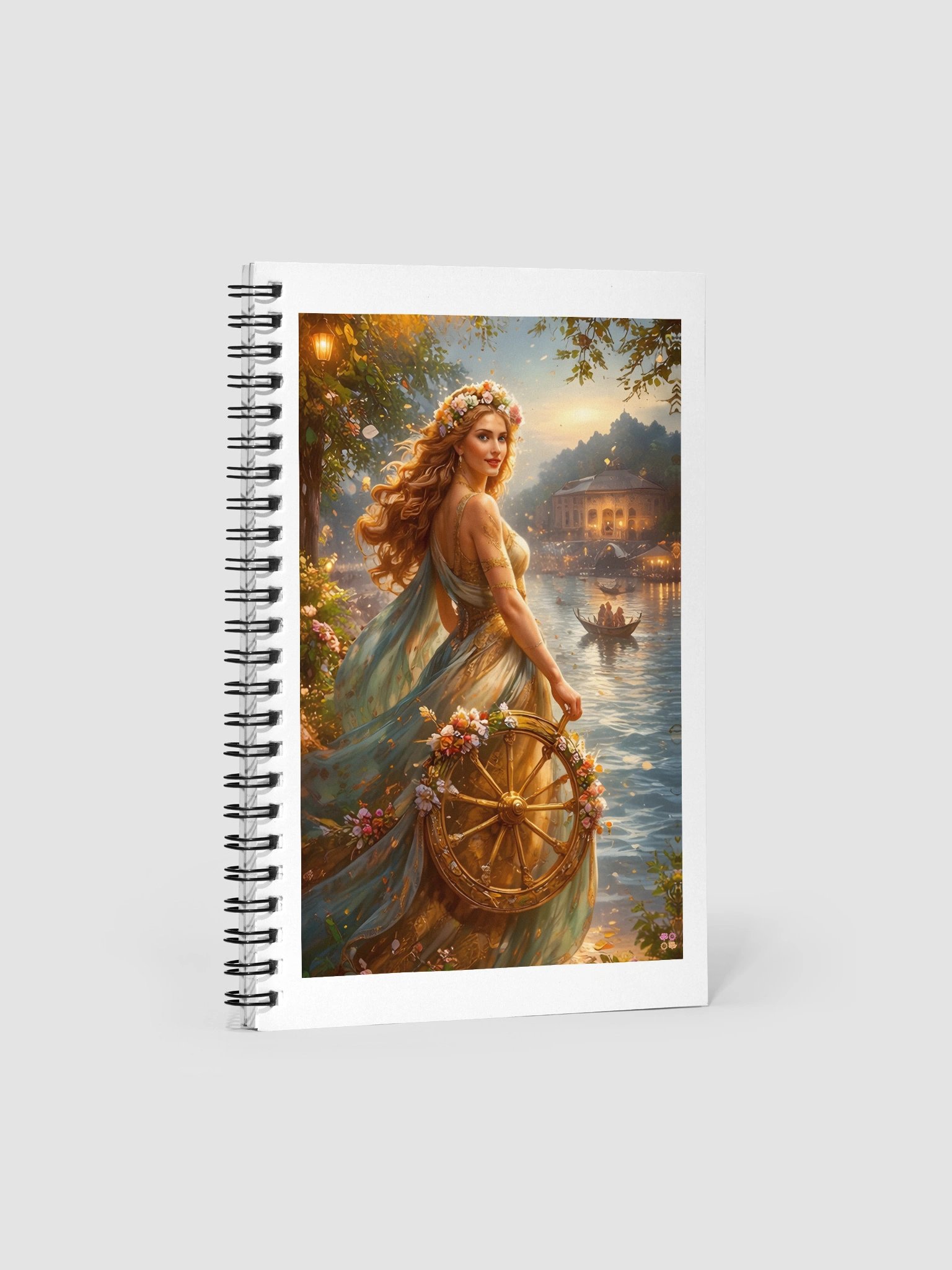 Goddess Fors Fortuna, River Celebration Spiral Notebook product image (1)