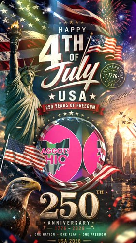 Happy 4th All! May your day be filled with happiness & love! 💕 🏳️‍🌈🇺🇸🌟
#flaggotsohio #happy4th