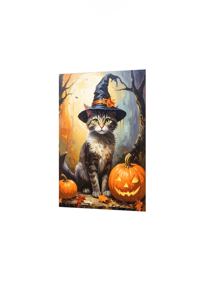 Halloween Cat with Pumpkins product image (2)