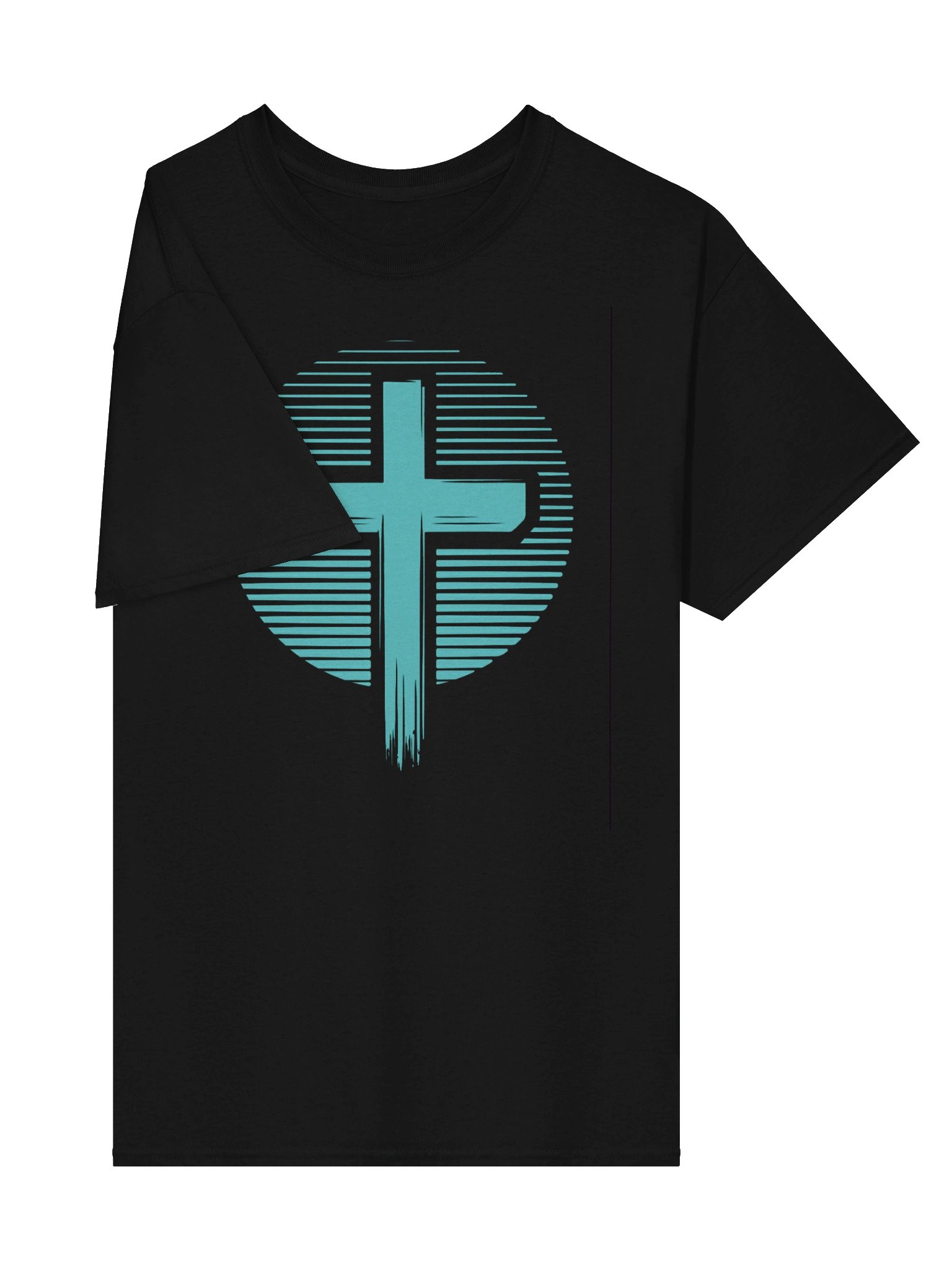Circle Cross Teal TShirt product image (4)