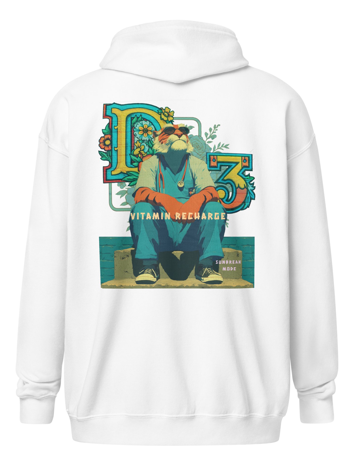 Funny Tiger Nurse Zip Up Hoodie. product image (12)