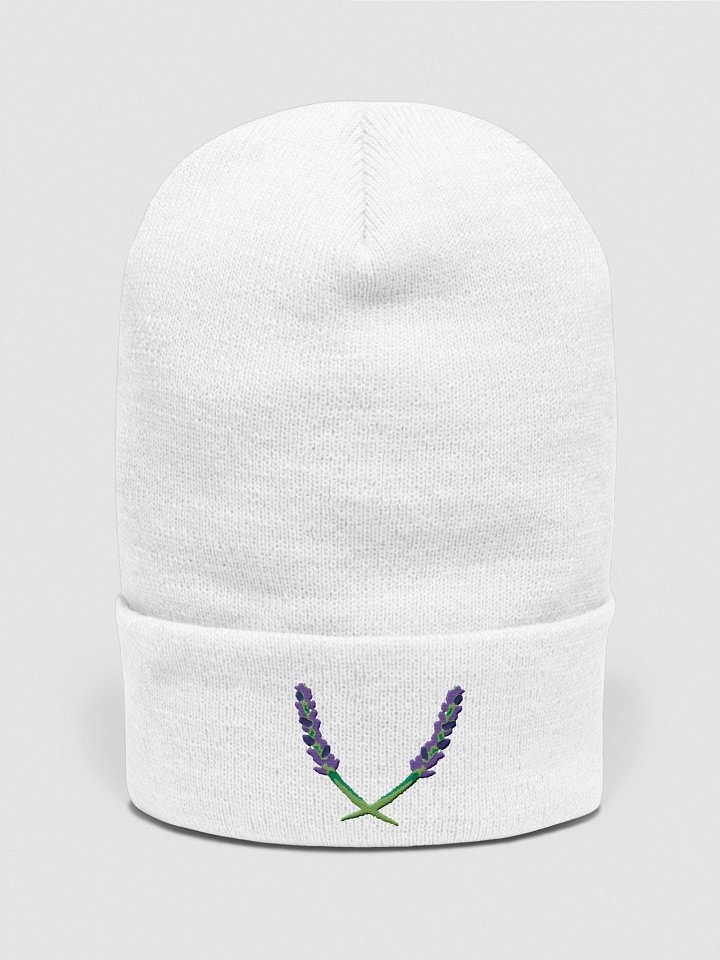 Lavender Sprigs Embroidered Beanie product image (6)