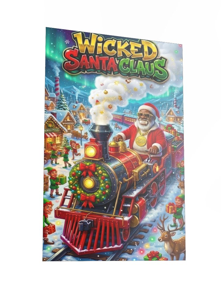 Wicked Santa Claus Festive Christmas Vibrant Matte Paper Poster product image (4)