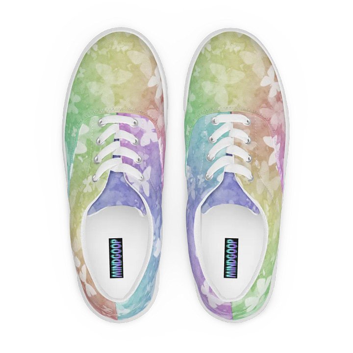 butterfly rainbow frost canvas shoes (womens) product image (2)