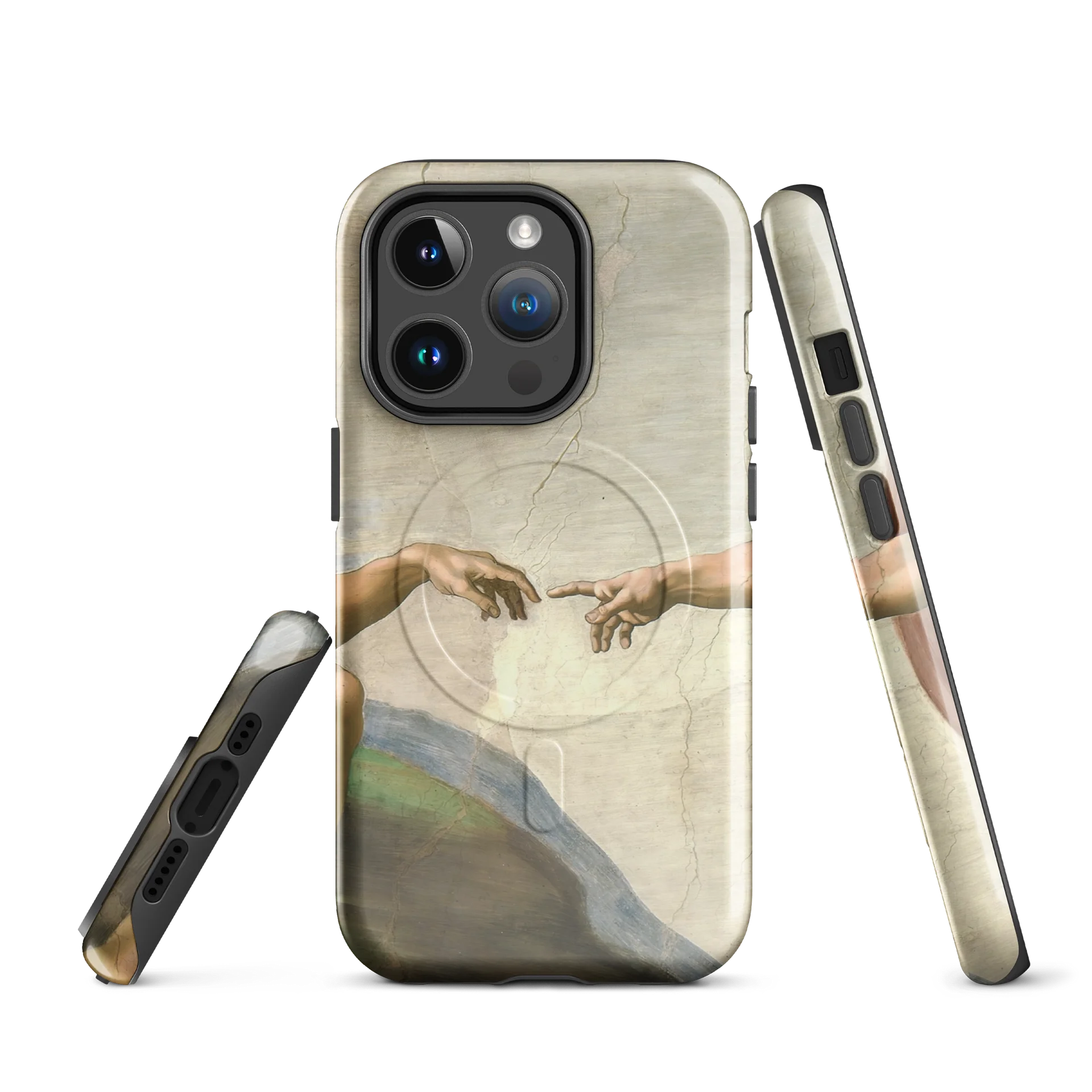 Michelangelo – The Creation of Adam (Hands Detail) – iPhone® MagSafe® Tough Case product image (1)