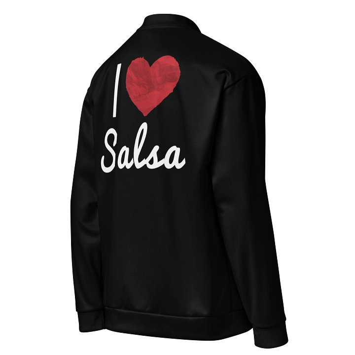 I Love Salsa - Chamarra Bomber Negra All-Over Print Black product image (1)