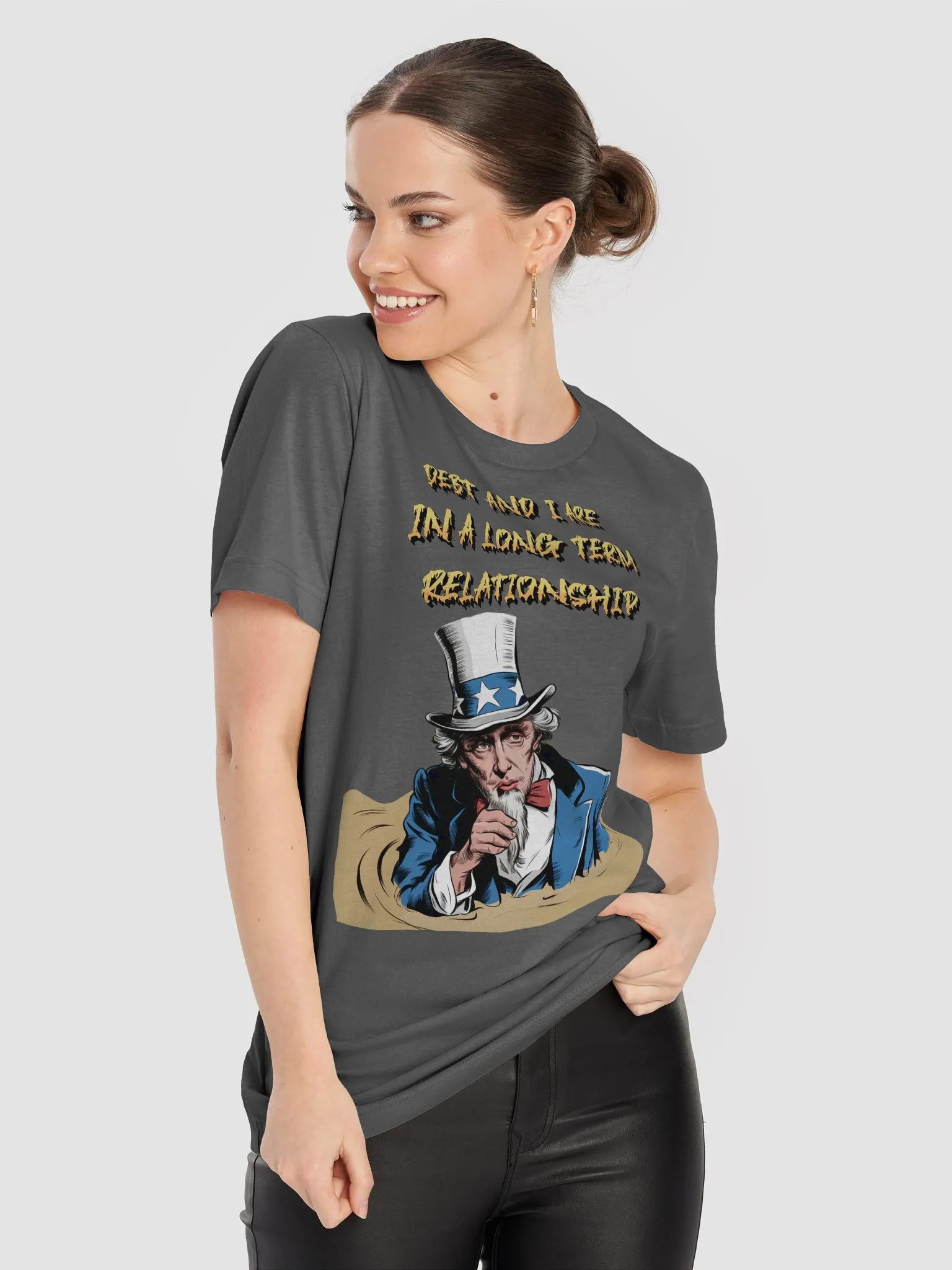 Debt And I Are In A Long Term Relationship Funny T-shirt product image (65)