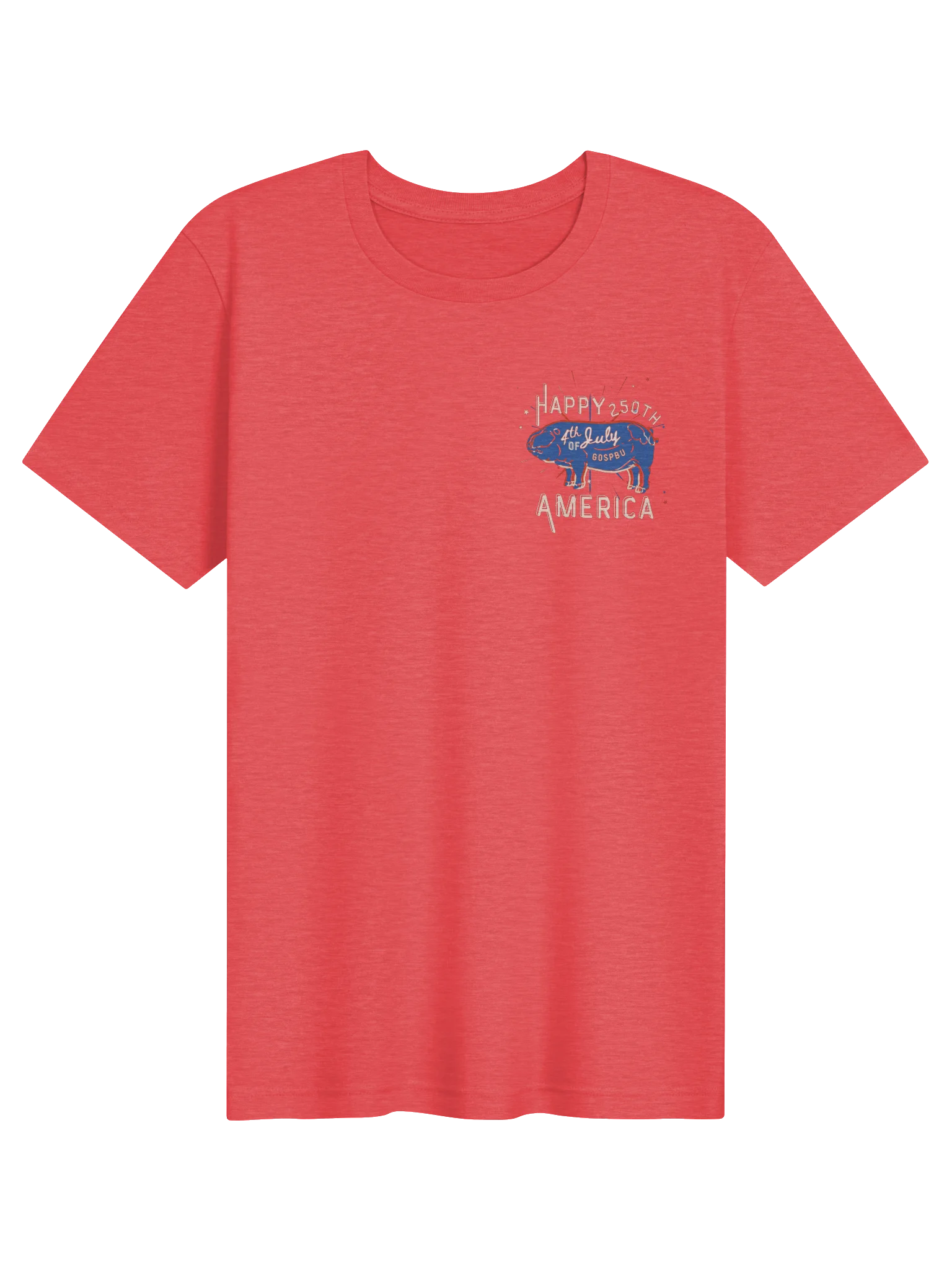 Happy 250th 4th of July Pig Tee product image (1)