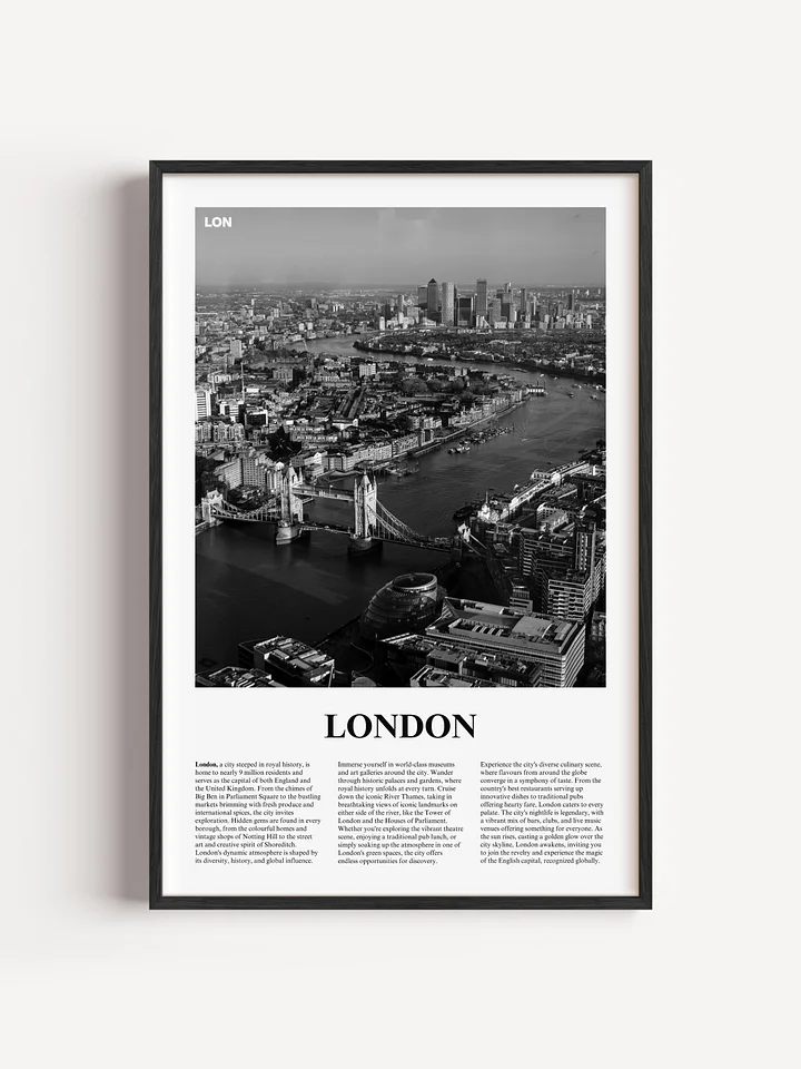 London 02 Newspaper Poster | Framed product image (17)