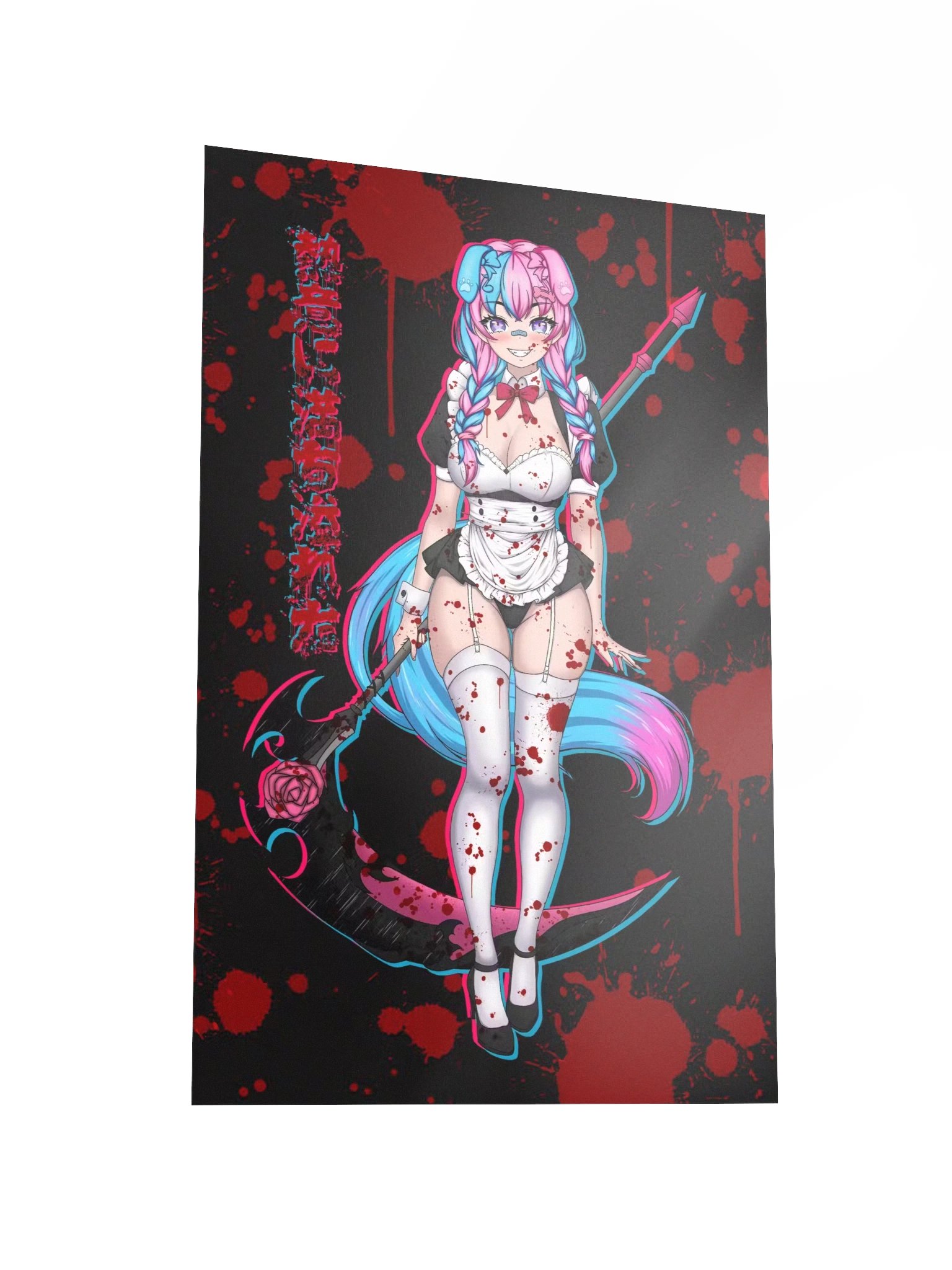 MooMoo Maid Scythe Poster (Black Dress) product image (3)
