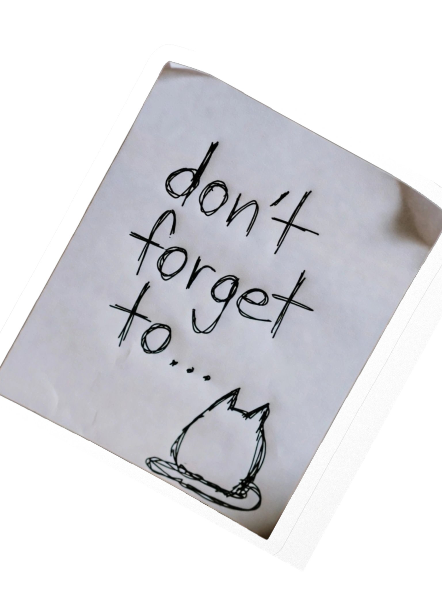 don't forget to... notepad sticker product image (2)