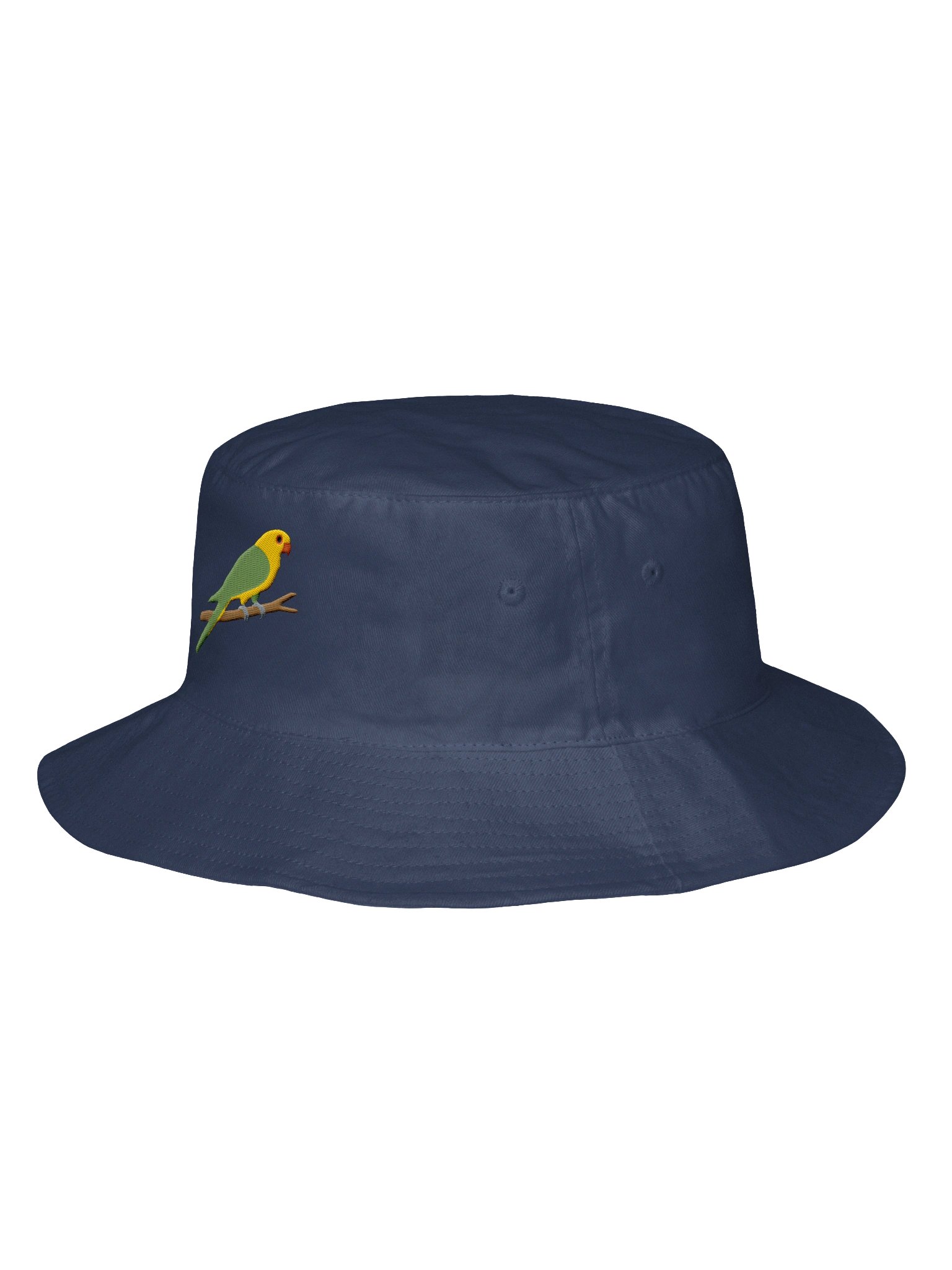 Parakeet Embroidered Bucket Hat | Tropical Bird Sun Hat product image (7)