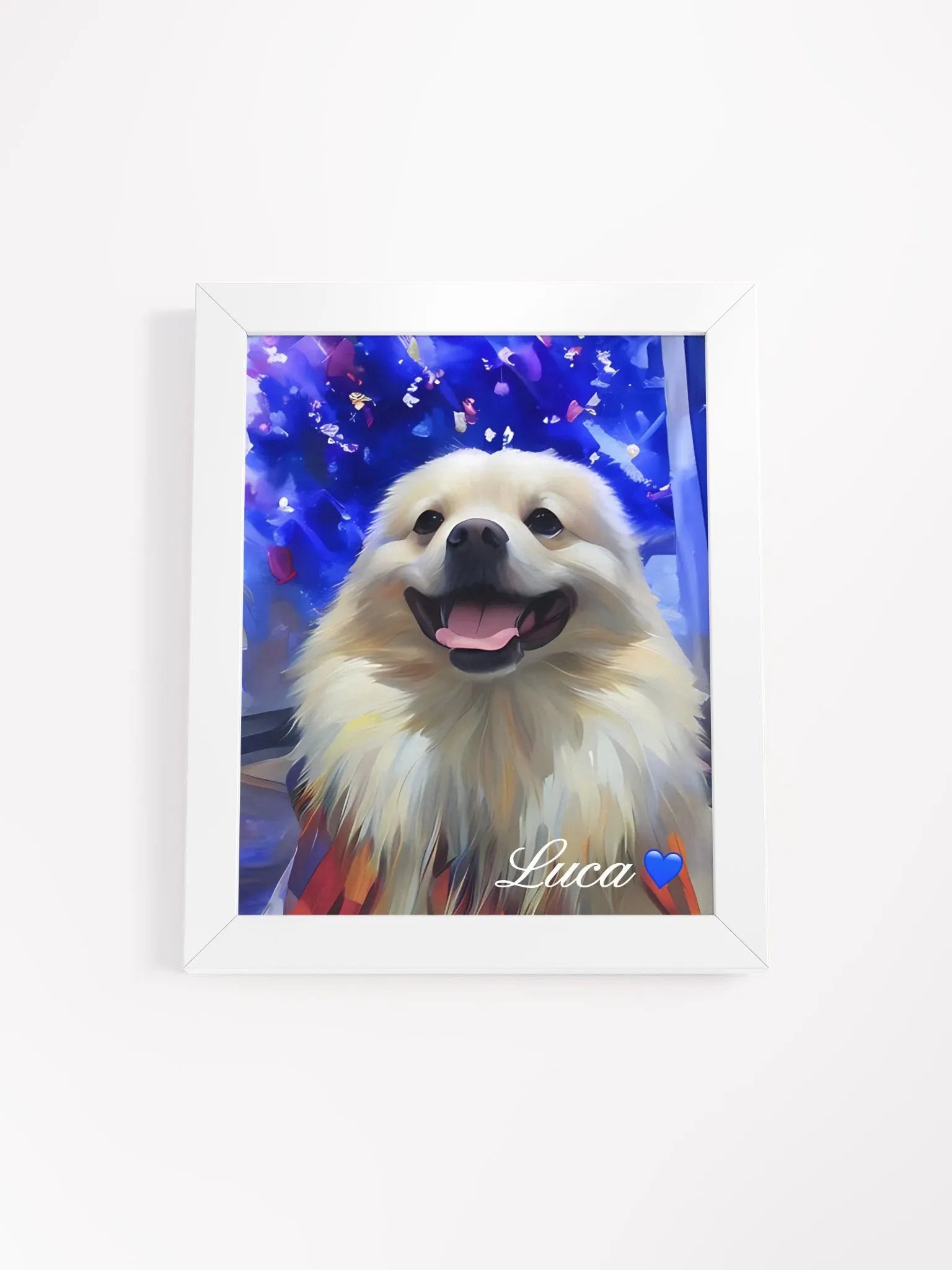KNOW LUCA’S STORY💙 FRAMED PET ART / HIGH-QUALITY PRINT product image (9)