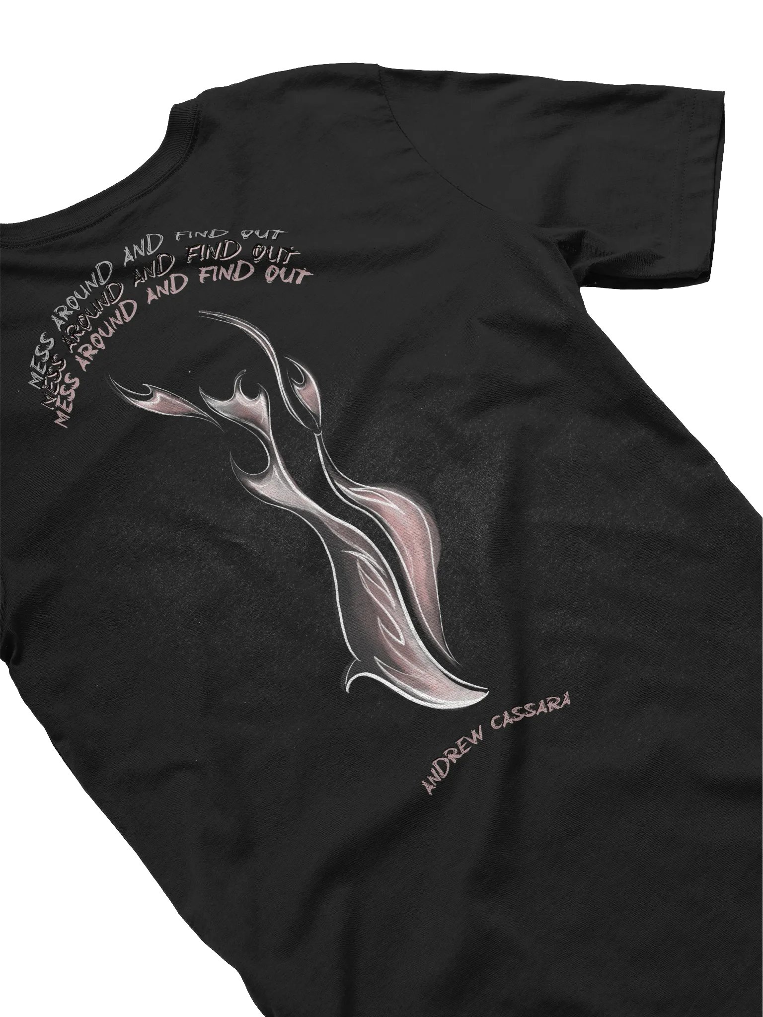 MESS AROUND AND FIND OUT ~ FLAME TEE (BLACK) product image (4)