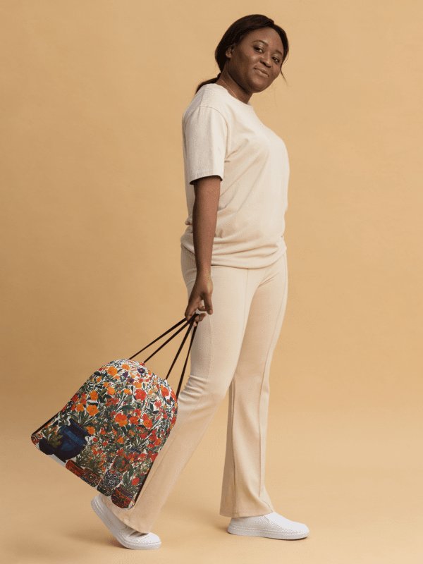 Mexican Jardin Drawstring Backpack product image (2)