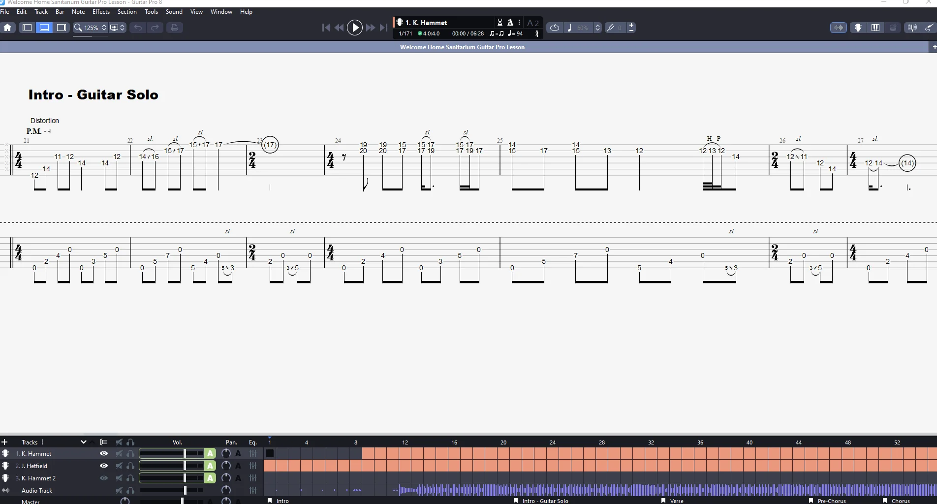 Welcome Home (Sanitarium) | PDF Tab + Guitar Pro | Metallica product image (3)