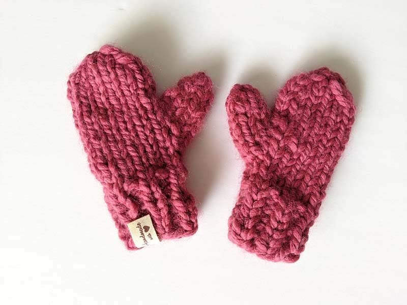 Bulky Knit Mittens Pattern Family Set product image (10)