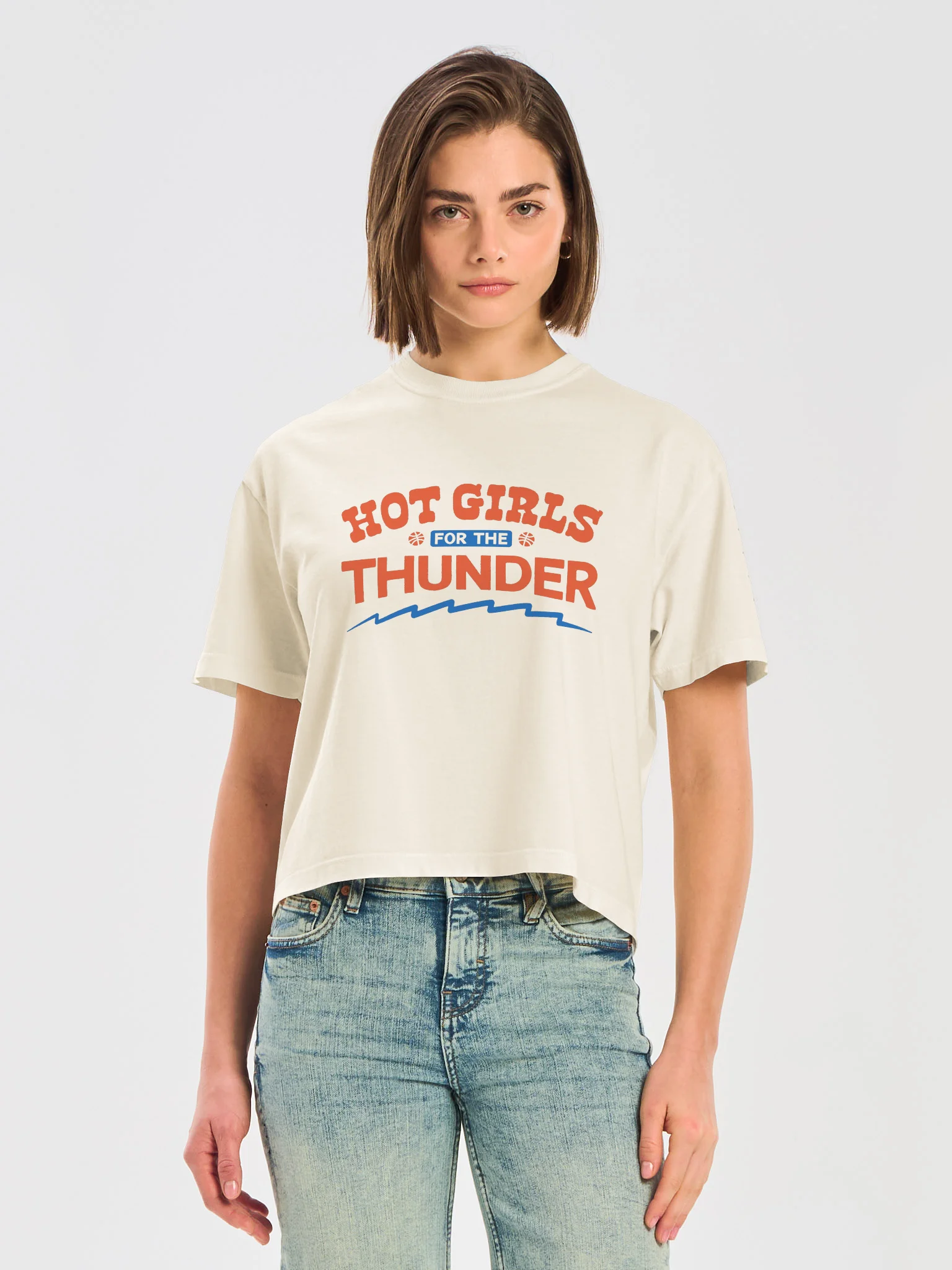 Hot Girls for the Thunder Women's Boxy Tee product image (13)