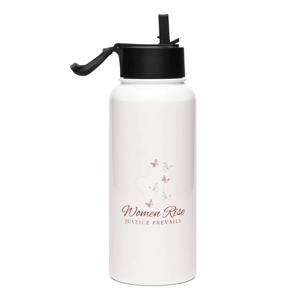 Stainless Steel Water Bottle with a Straw Lid SWFB0103 product image (2)
